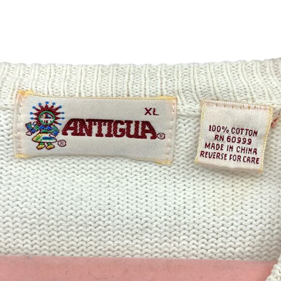 VINTAGE Flamingo Hilton Hotel Casino Laughlin Nevada V-Neck Southwest Sweater XL - Picture 4 of 6